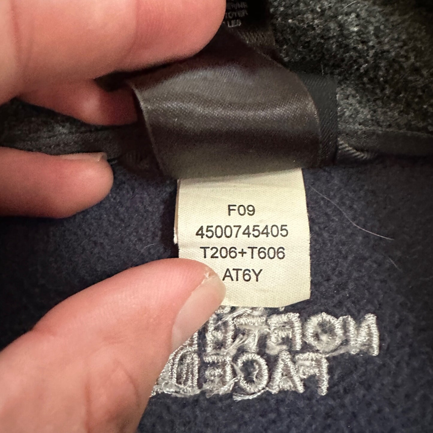 The North Face Navy Fleece Jacket Kids T206 T606 F09 Grey XL TNF VTG Style