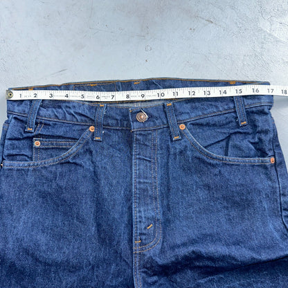 Levis 505 Vintage 80s 20505-0217 Orange Tab Dark 501 Jeans 36x34 USA 1980s