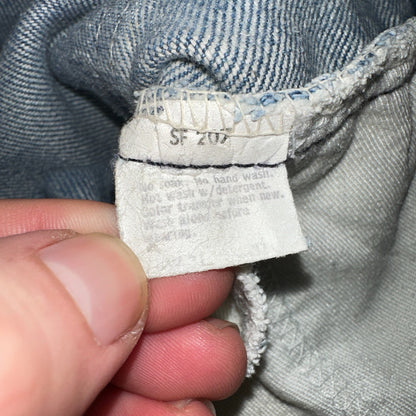 Levis 517 Vintage 80s USA Orange Tab Bootcut Flare Blue Jeans Talon Act 30x29