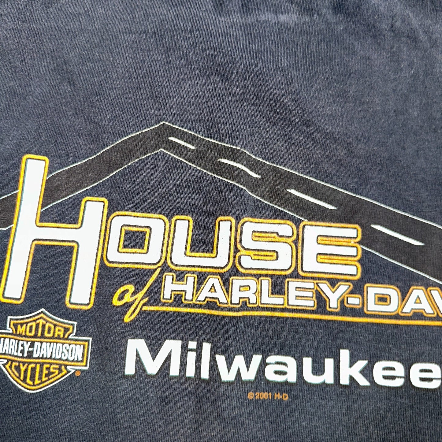 Harley Davidson Milwaukee Bound VTG T Shirt Y2K Black Motorcyle Travel Highway
