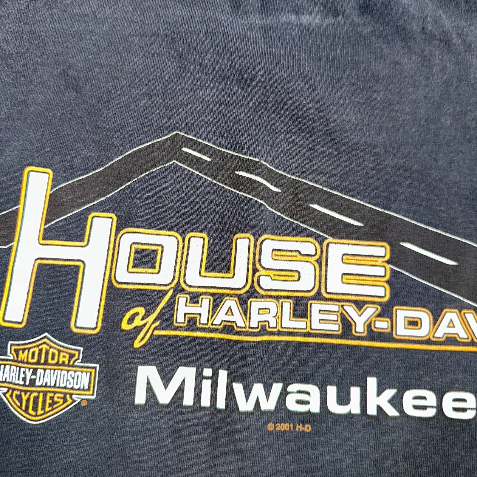 Harley Davidson Milwaukee Bound VTG T Shirt Y2K Black Motorcyle Travel Highway