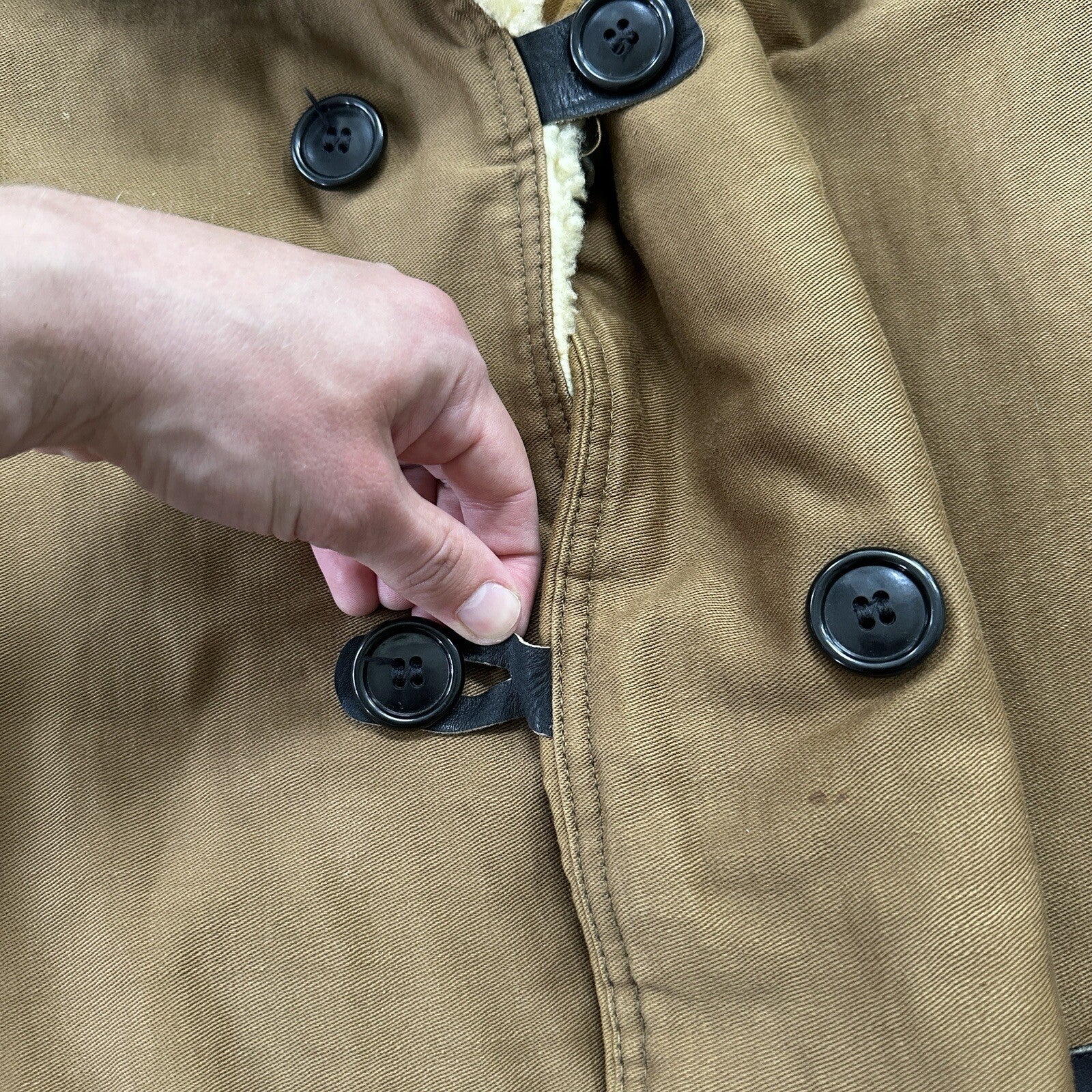 VTG 1930s 1940s USMC Deck Jacket 42 USN US Military 30s 40s Transport Mackinaw