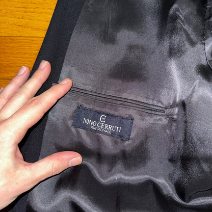 Nino Cerruti Rue Royale Double Breasted VTG Suit Jacket Blazer, 44 Union USA