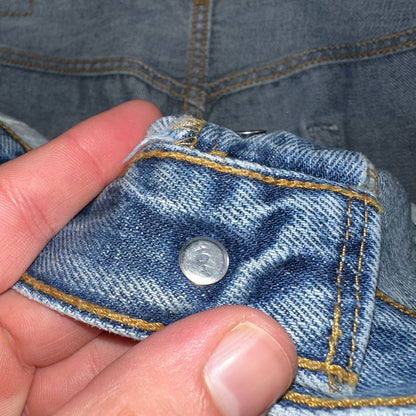 Levis 501 Vintage Y2K XX Straight Leg Jeans Blue Med Wash 36x34 Act 35x34