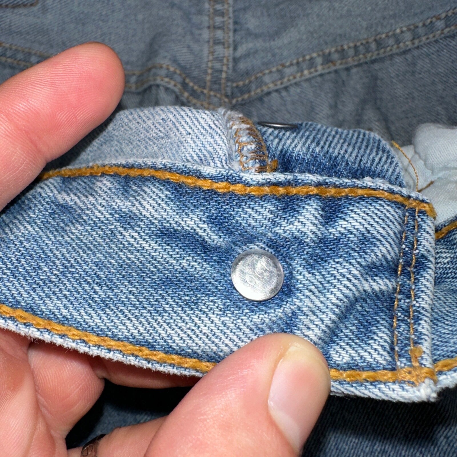 Levis 501 Vintage 90s Mexico Straight Leg Jeans 34x34 Y2K Light Wash Act 31x30