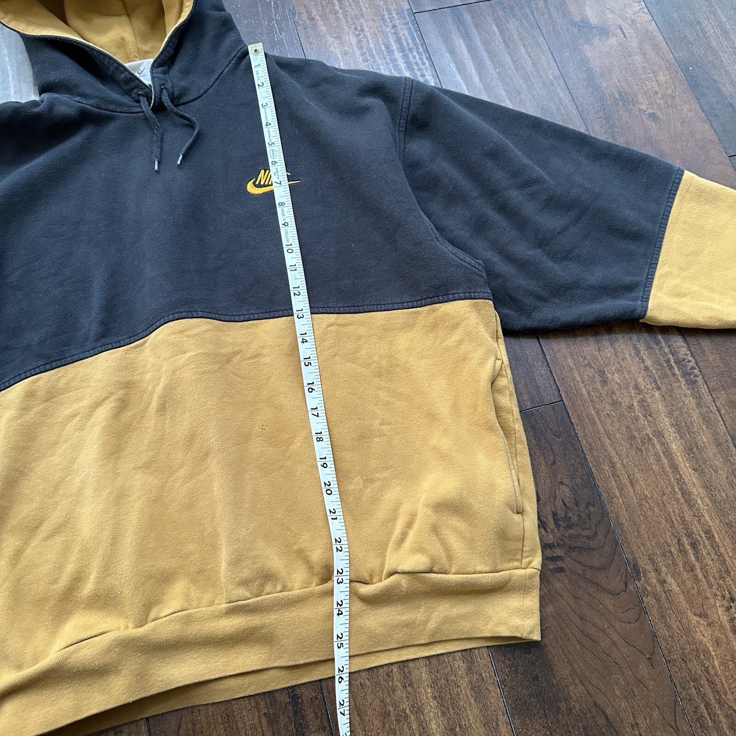 Nike Vintage Sweatshirt Mens T Shirt Tonal Hoodie Center Swoosh Rap Fall Brown