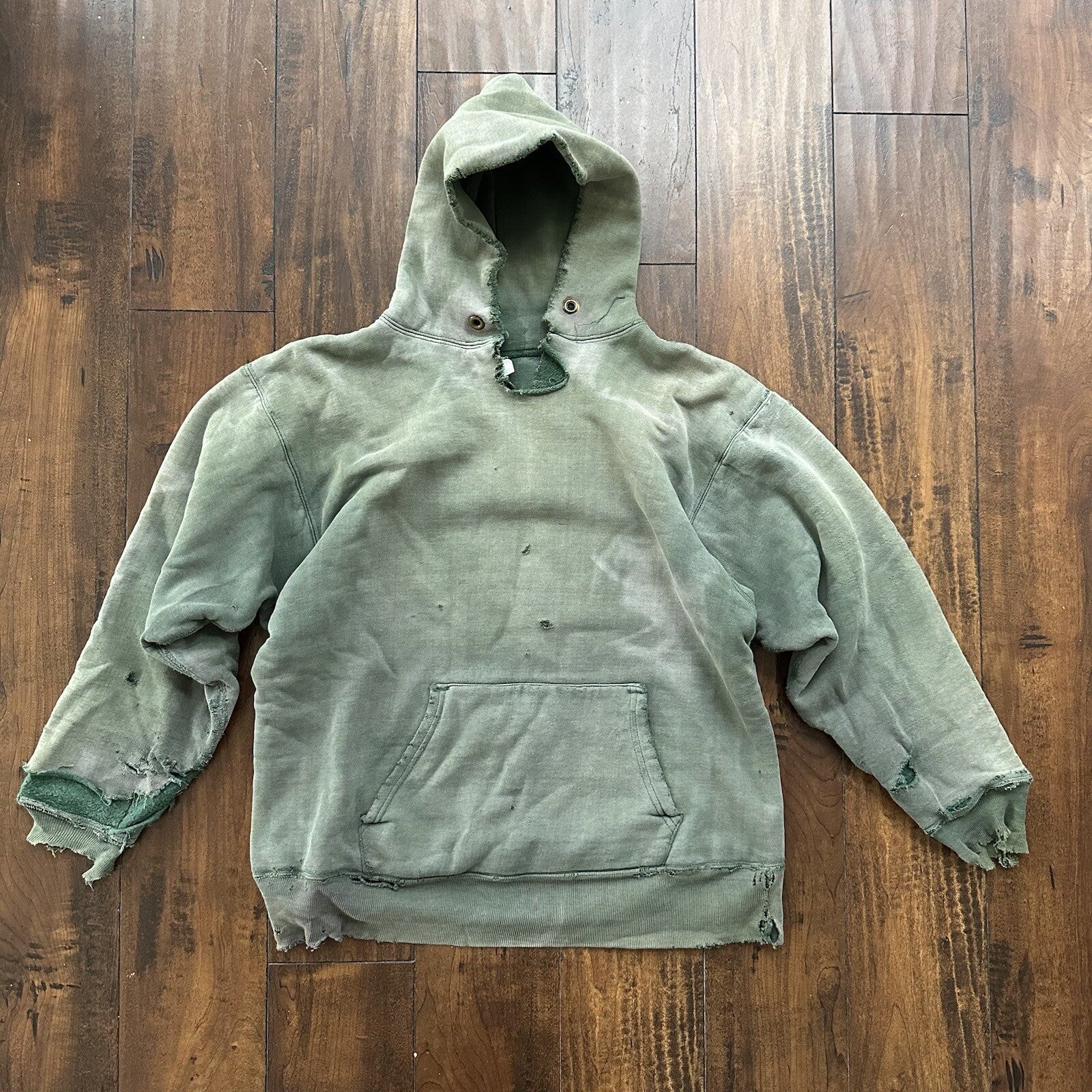 Champion 1970s Double Face RW Blank 70s Sweatshirt VTG Hoodie Afterhood Thrashed