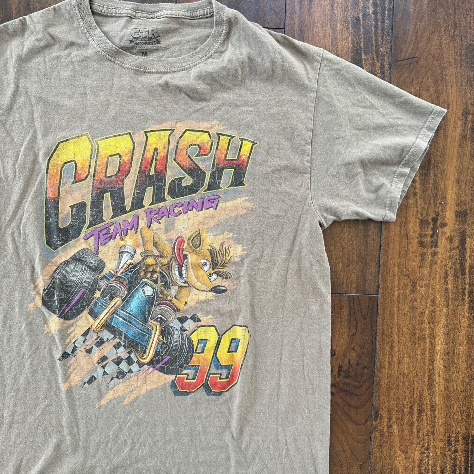 Crash Bandicoot N64 Vintage Style T Shirt Playstation Video Games Fun Nostalgia