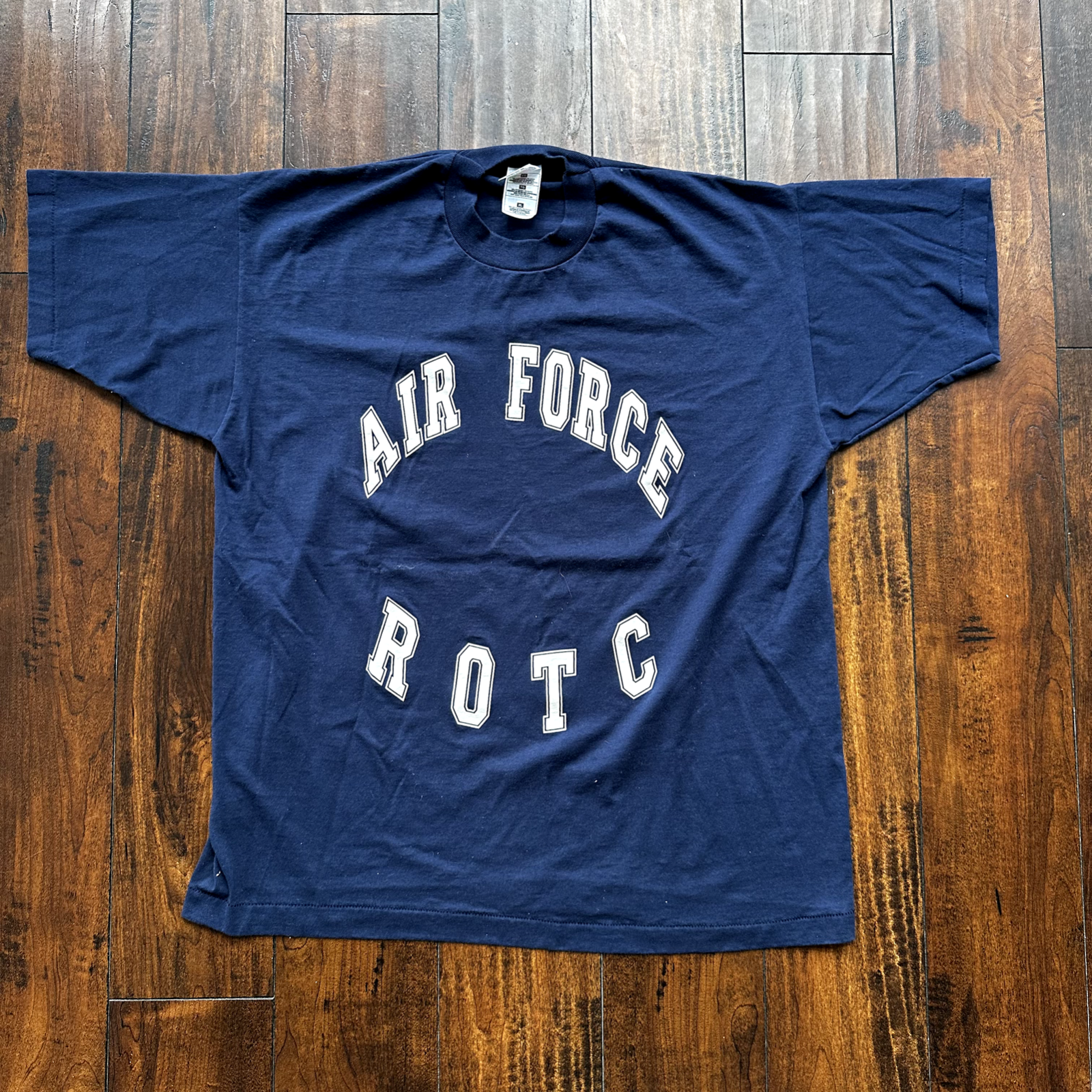 USA Air Force Vintage T Shirt ROTC Training USMC Army Basic 90s Single Stitch