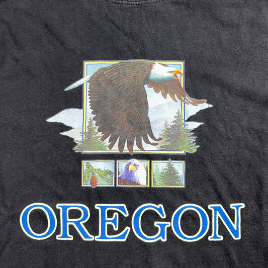 Oregon Eagle VTG T Shirt Forest Hiking USA Travel Portland Animal Hawks Y2K