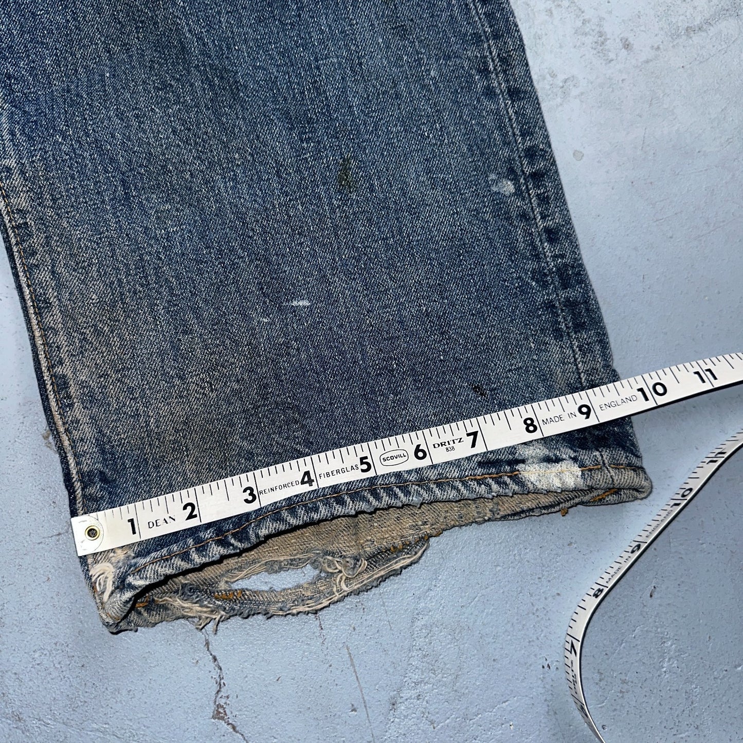 Levis 501 Vintage 70s SS Redline Selvedge USA XX Jeans Med Wash 48x30 Act 43x26