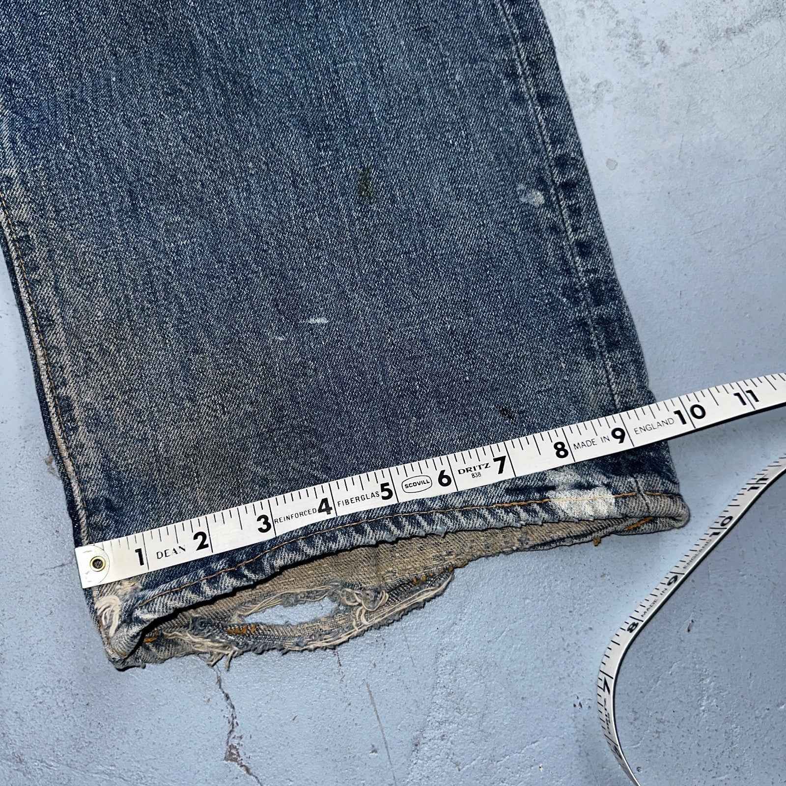 Levis 501 Vintage 70s SS Redline Selvedge USA XX Jeans Med Wash 48x30 Act 43x26