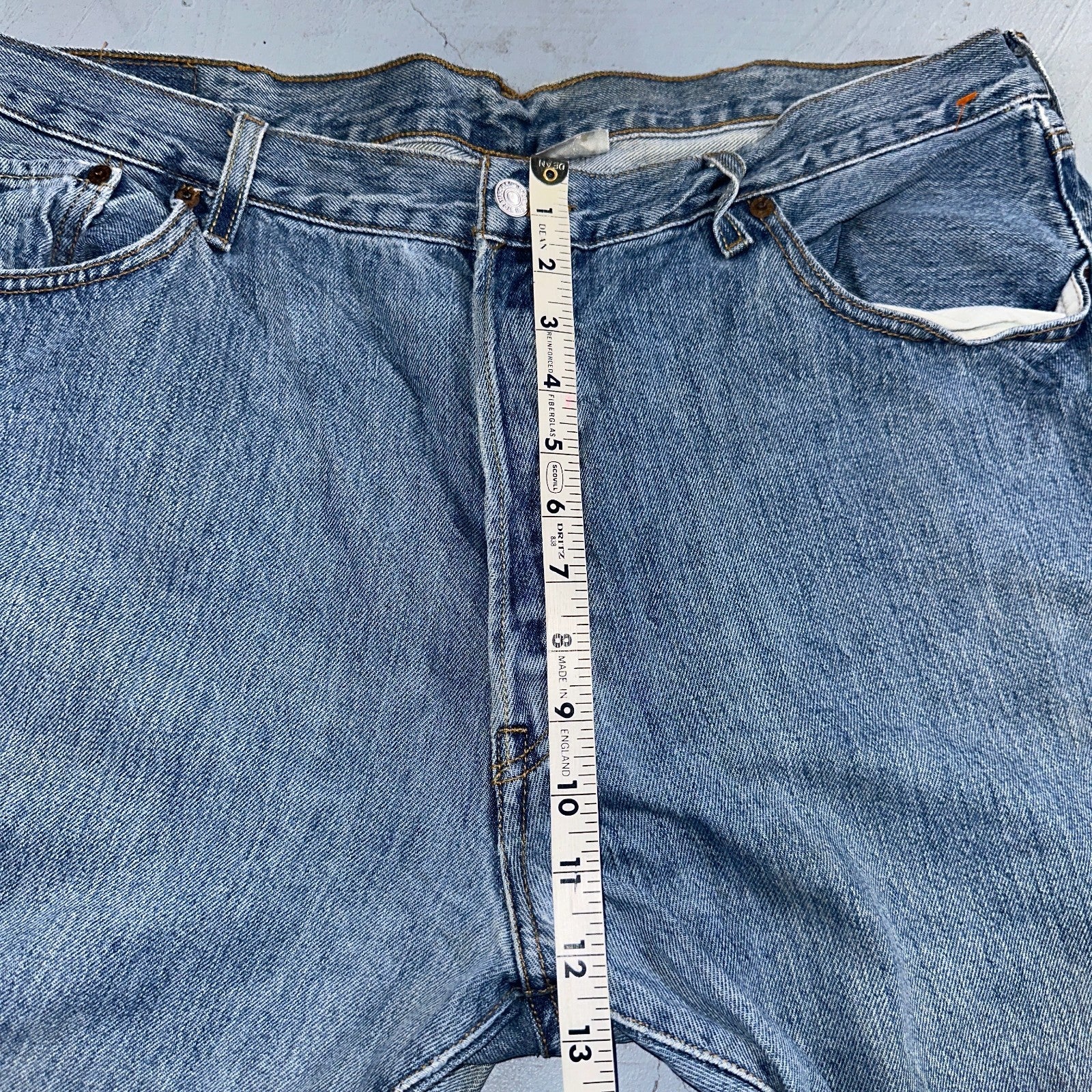 Levis 501 Vintage Y2K XX Straight Leg Jeans Blue Light Wash 40x34 Act 40x32