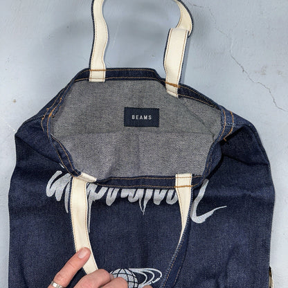 Beams Japan x Rin Tanaka Inspiration Freedamn Denim Tote Bag Vintage Style