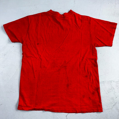 FILA 1983 Open VTG T Shirt USA Tennis Borg 80s Rare Red Graphic Print Sports