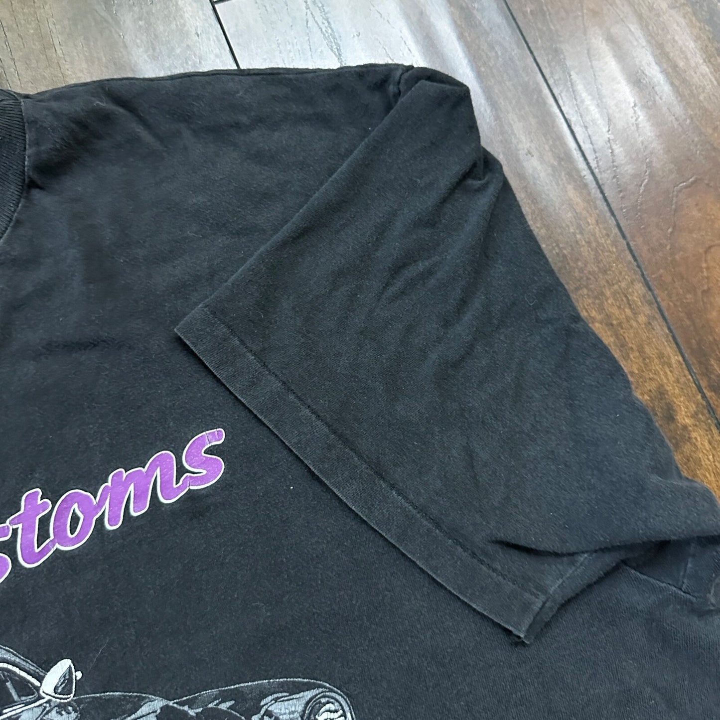 Hanes 90s VTG T Shirt Classic Cars Driving Old Nascar Antique Faded Rap Music