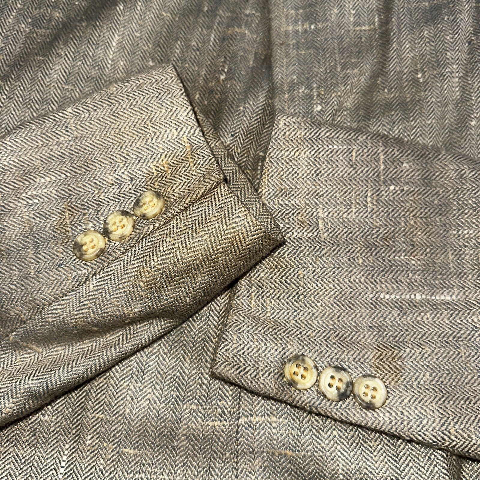 Vintage Blazer Bill Blass Mens 38 2 Button Wool Tweed Sport Suit Coat Gray 70s