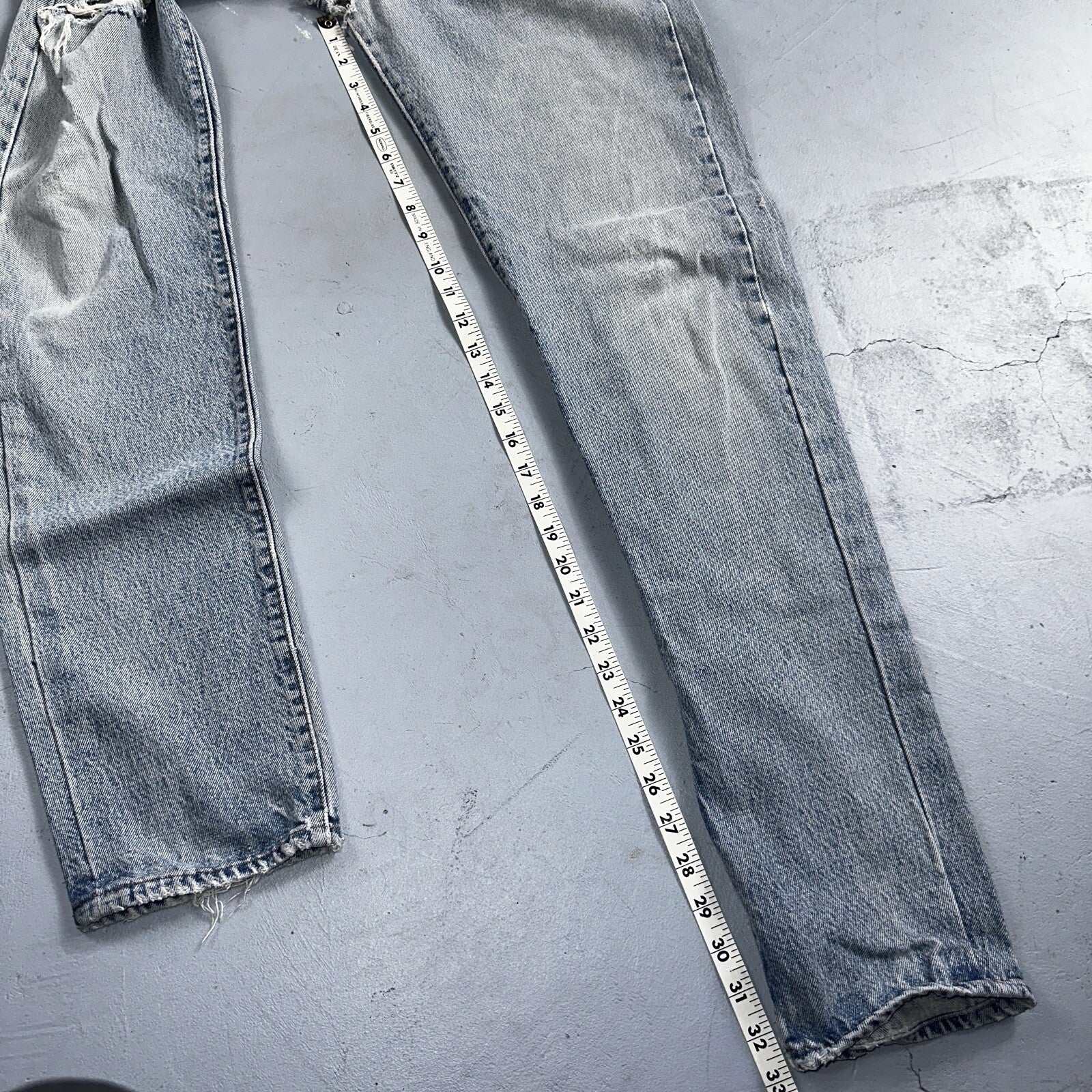 Levis 501 Vintage 80s USA XX Straight Leg Jeans 33x30 Altered Skinny Act 30x33