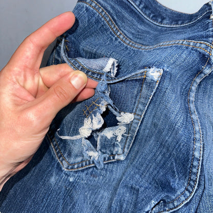 Levis 501 VTG 70s SS Redline Selvedge Jeans XX Thrashed Boot Cut Act 30x31