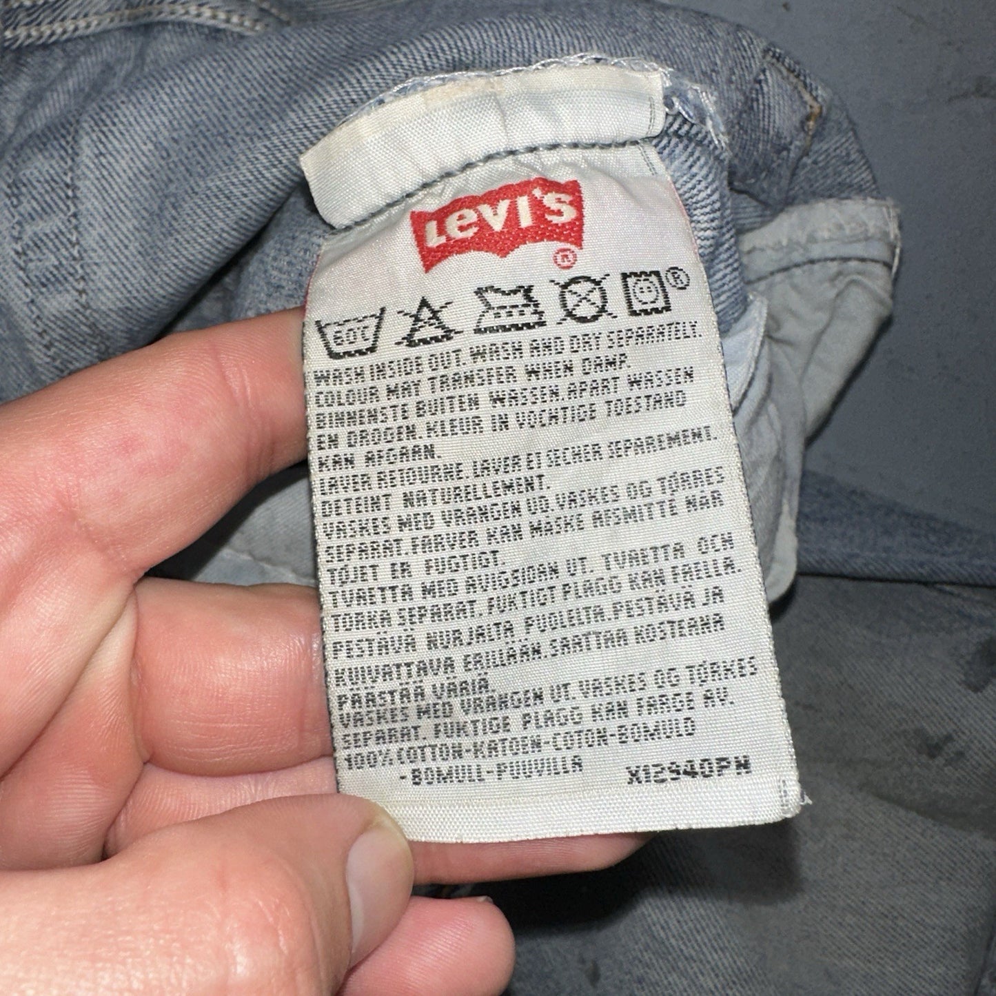 Levis 501 Vintage 90s Y2K XX Straight Leg Jeans Blue Med Wash 34x32 Act 33x31