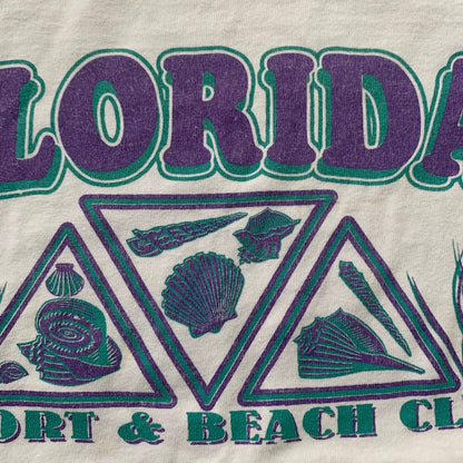 Florida Summer Vintage T Shirt 90s Beach Shell Disney Land Travel Rap Music Cute