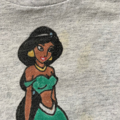Aladdin Jasmine Vintage T Shirt Disney Princess Rebecca Name 90s Genie Rap Band