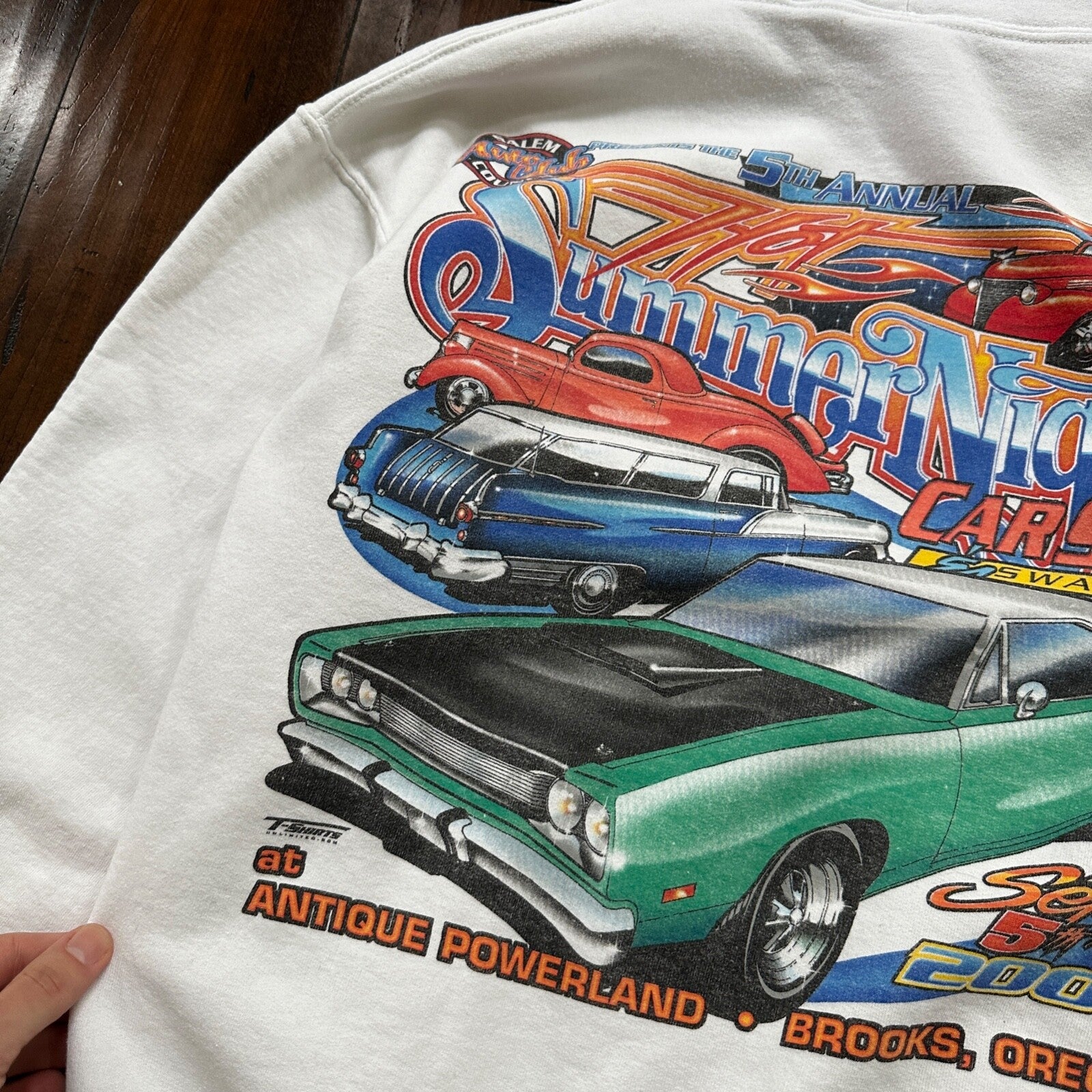 Car Show Vintage Sweatshirt Crewneck Sweater 2004 Portland Oregon Racing Cool