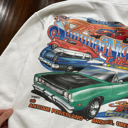 Car Show Vintage Sweatshirt Crewneck Sweater 2004 Portland Oregon Racing Cool