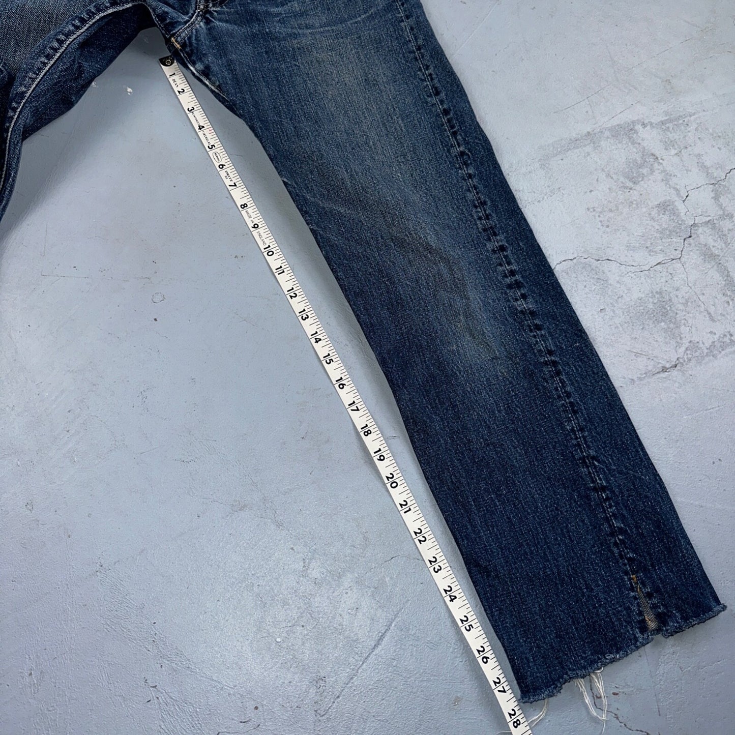 Vintage LEVIS 505 Jeans Big E 1960s Denim 28x28 USA 60s 501 502 Talon Zipper