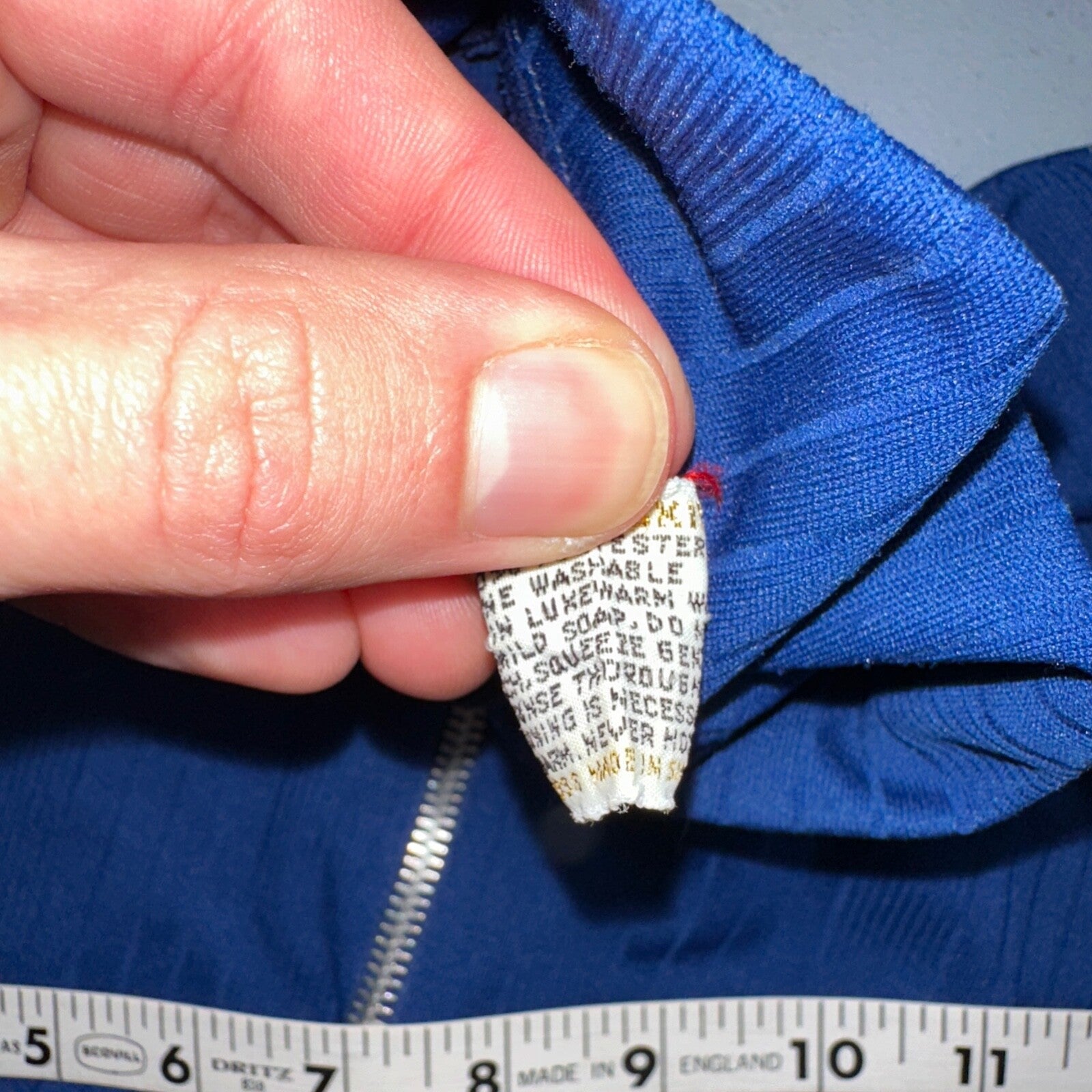 VTG 70s Womens M Sweater Blue Cozy Knit Pullover Short Sleeve High Rockabilly