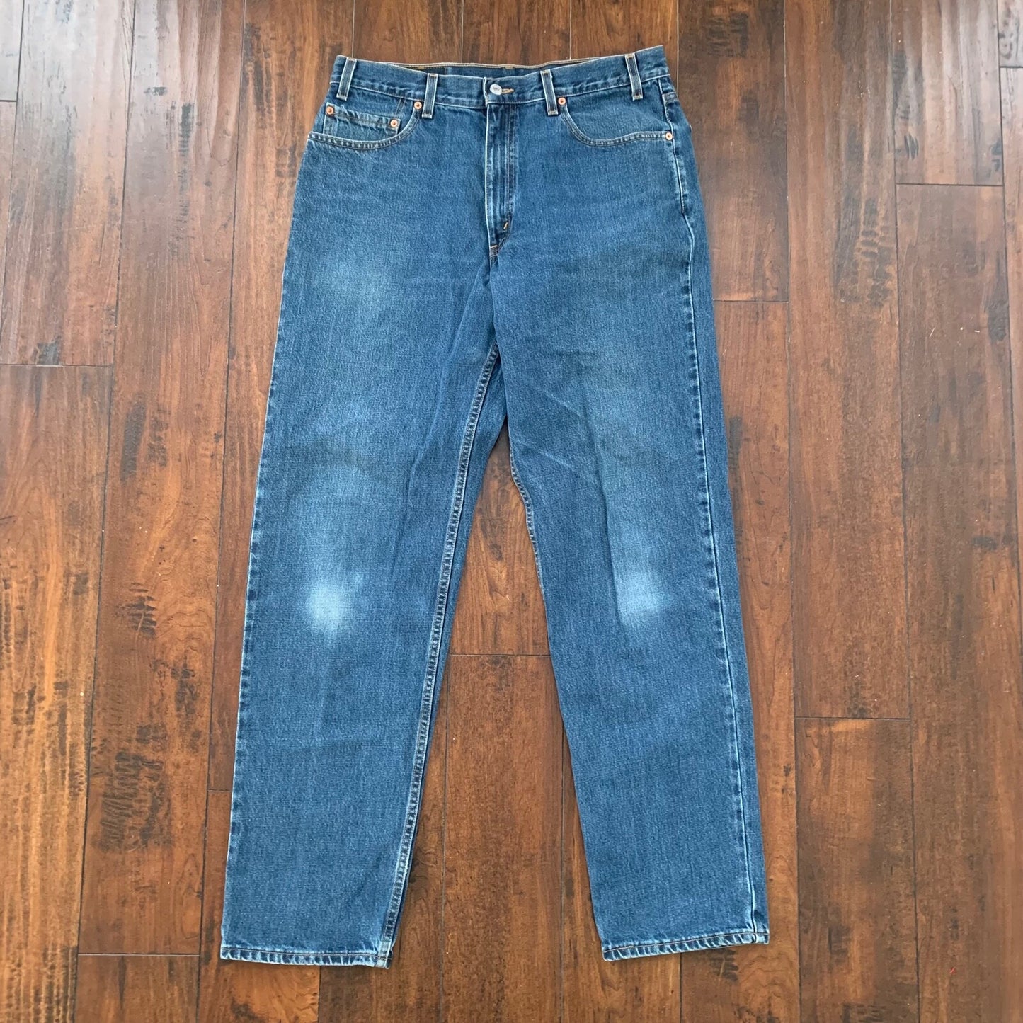 Levis 550 Vintage 90s Relaxed Fit Blue Denim Jeans Size 36X34 Act 33x32