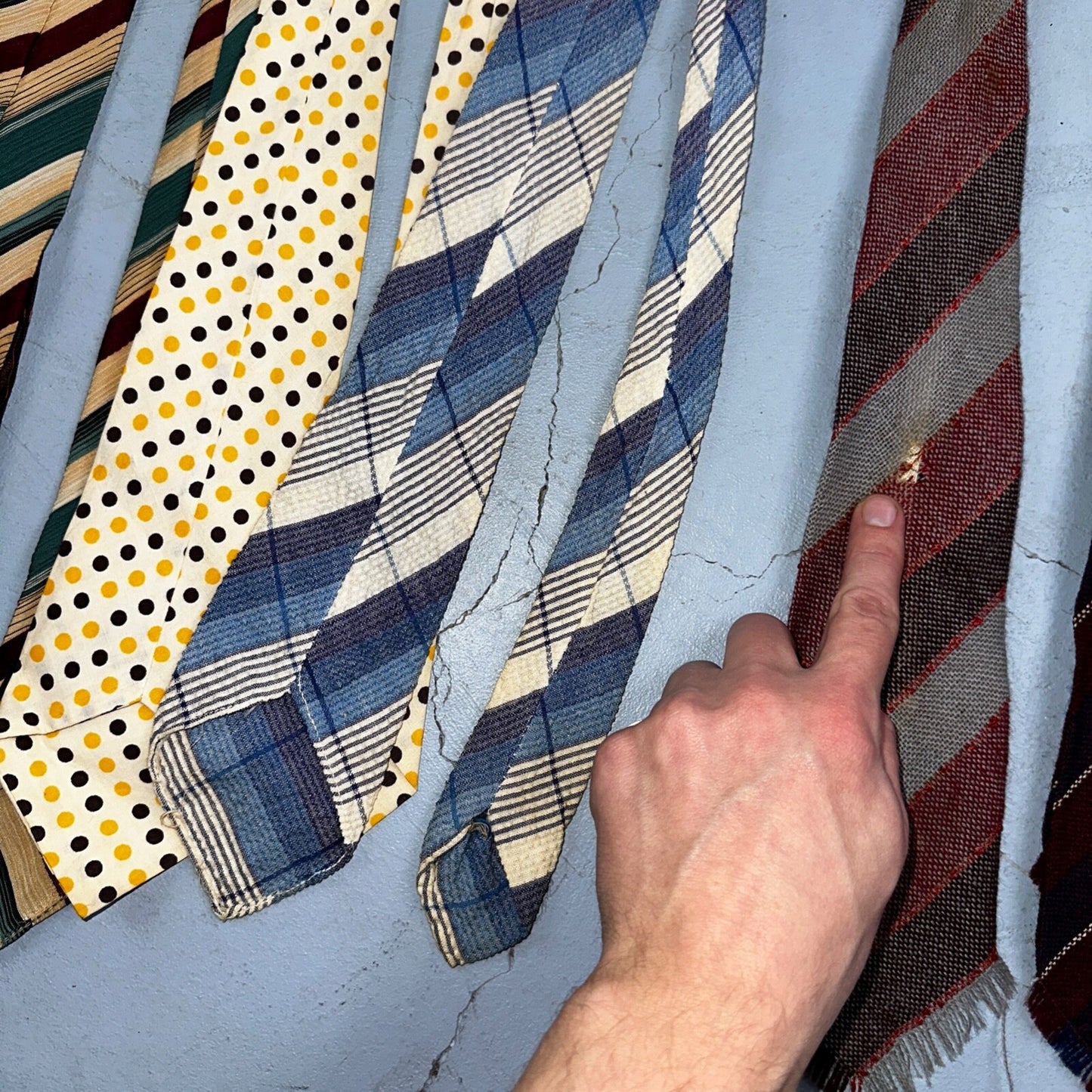 VTG 30s 40s Palm Beach Cloth Wool Tie Swing Rockabilly Lot 10 Ties Antique Rare