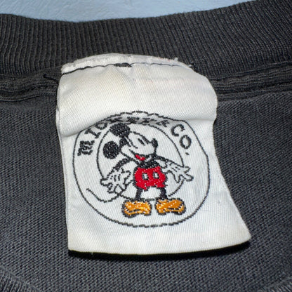 Mickey Mouse Disney VTG 90s Rainbow Neon Big Print Single Stitch T-Shirt Size XL