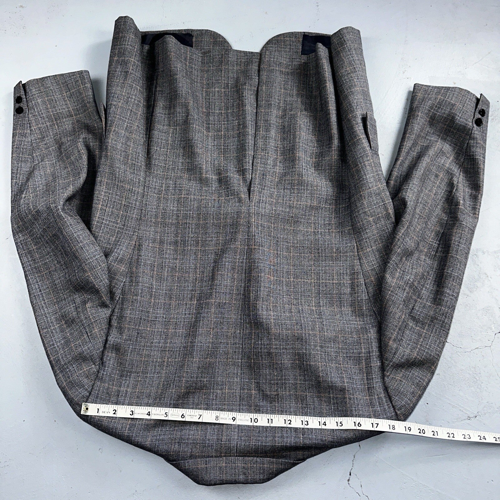 VTG Mens 3 PC Suit 42 Jacket Coat Pants Vest Plaid Rockabilly 70s 1970s Brown