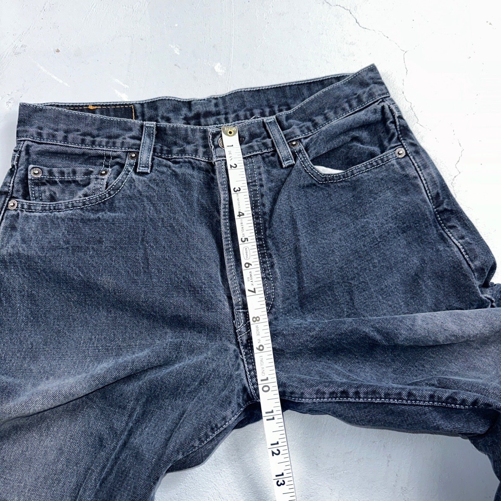 Levis 501 Vintage 90s Mexico Straight Leg Jeans 30x32 Y2K Dark Wash Act 29x31