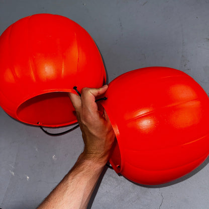 Vtg 1980s General Foam Plastics Pumpkin Pail Bucket Made in USA Retro Halloween