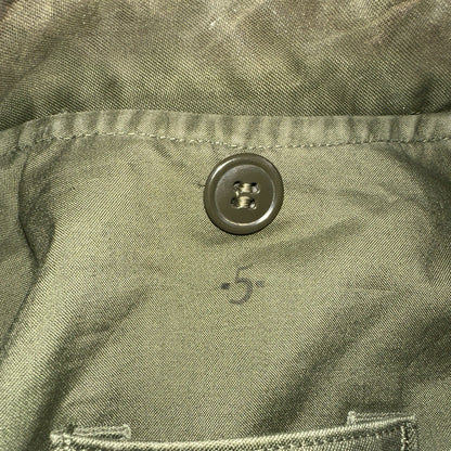 Vintage US Military OG-107 Cotton Sateen Wind  Jacket Small Regular 1961 Patches