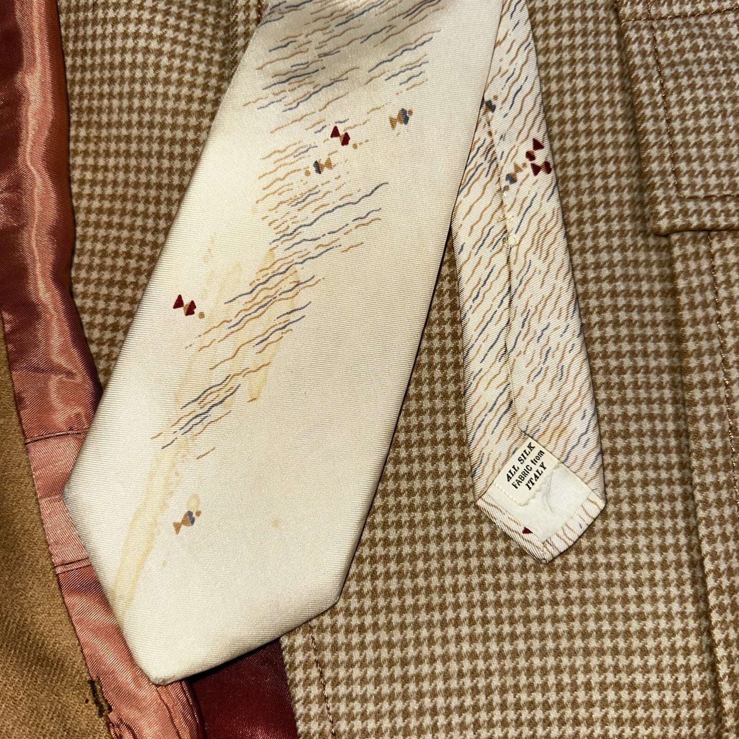 VTG Mens 3 PC Suit 40 Jacket Coat Pants Brown Rockabilly 70s 1970s Complete Fit