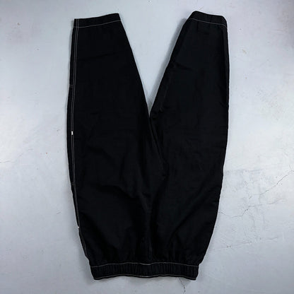 Nike Sportswear Swoosh Baggy Track Pants Womens M High Rise DM6209-010 Black