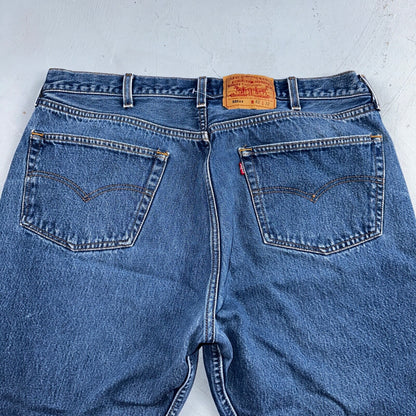 Levis 501 Vintage 90s USA XX Straight Leg Jeans Blue Med Wash 42x32 Act 38x27