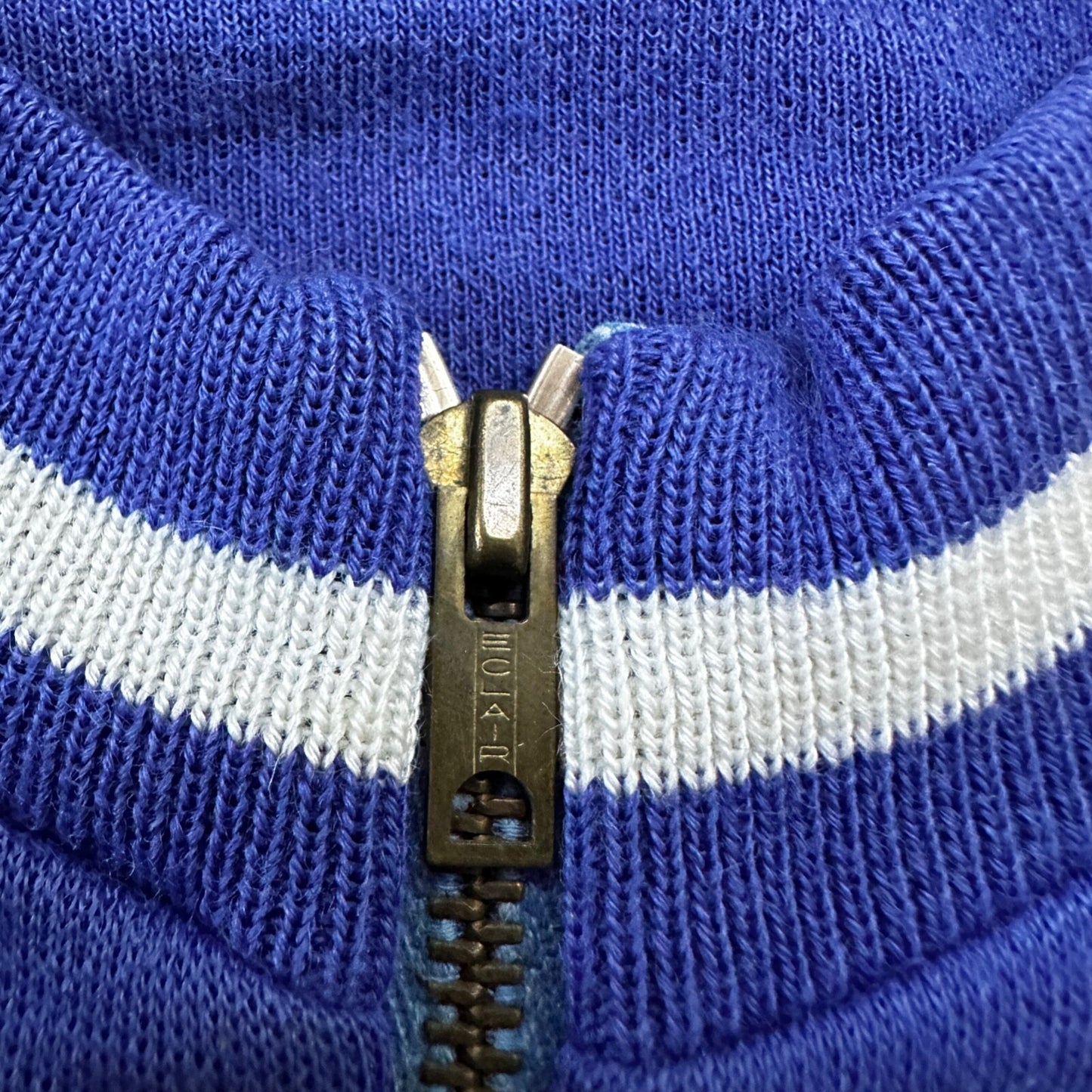 Cycle Gitane 1960s Quarter Zip Crewneck Sweater Chain Stitch Rockabilly 60s RARE