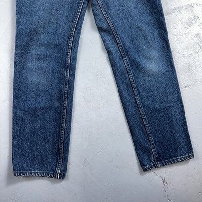 Levis 501 Vintage 80s USA XX Straight Leg Jeans Blue 26501 Med Wash Act 25x27