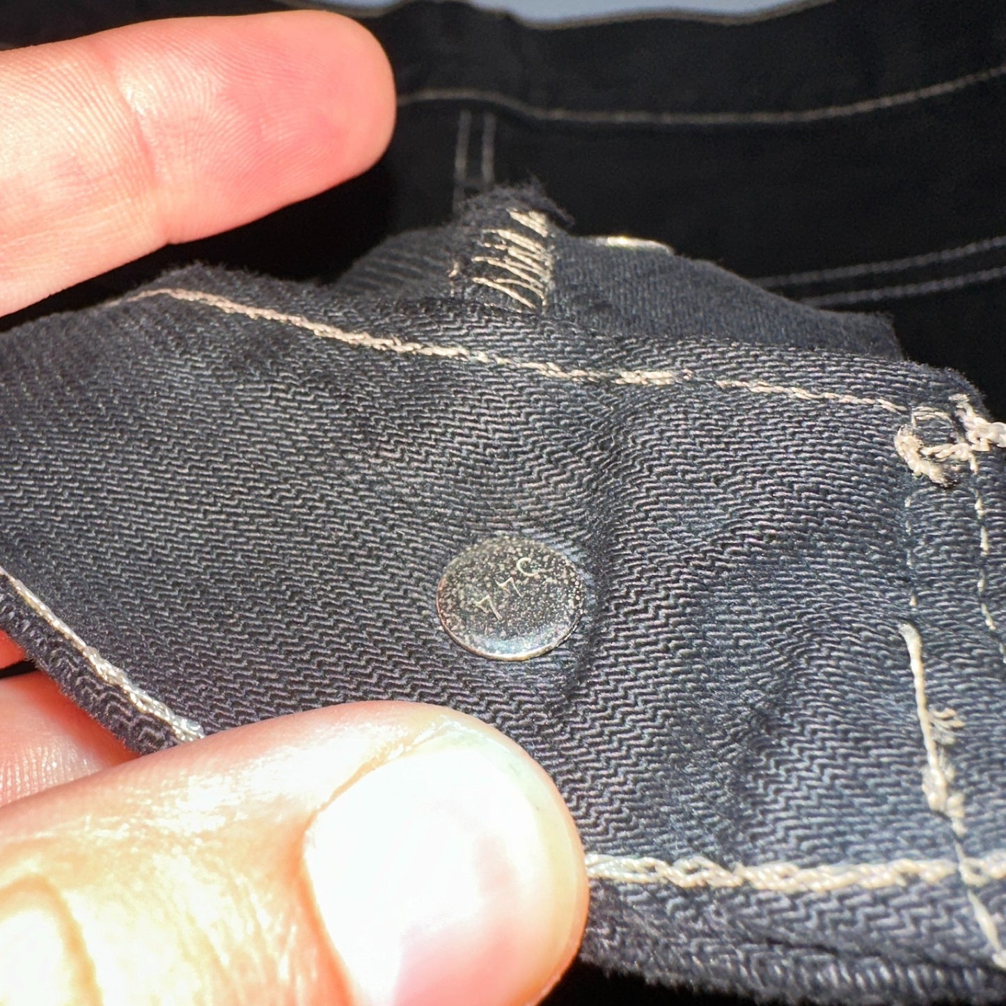 Levis 501 Vintage 90s XX Straight Leg Jeans Black Overdye Wash 36x30 Act 34x29