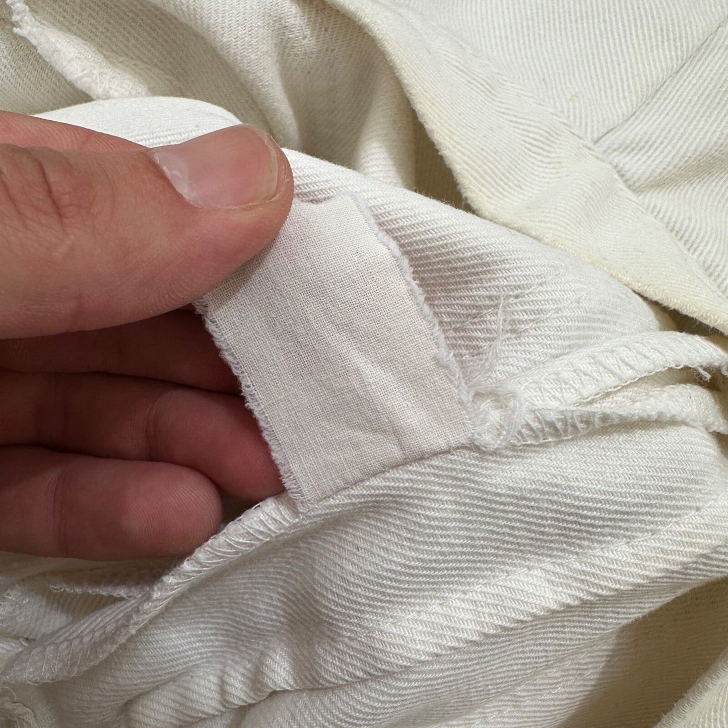 VTG 1960s Rockabilly 26x27 USA Hand Drawn Political No Nukes White Art Pants 60s