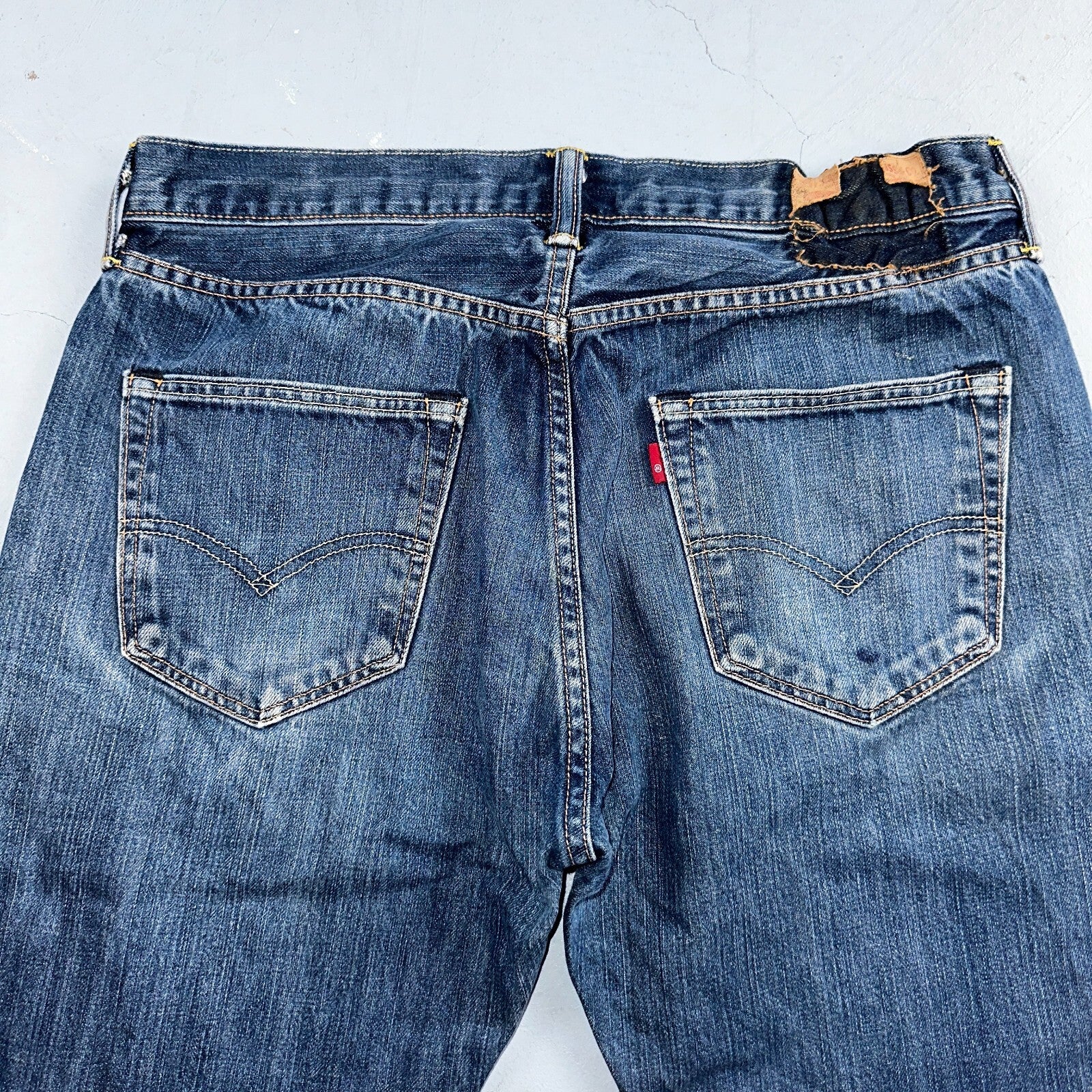 Levis 501 Y2K XX Straight Leg Jeans Blue VTG Med Wash 34x32 Act 32x30
