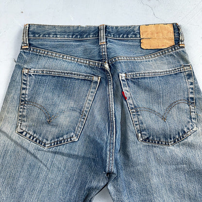 Vintage LEVIS 505 Jeans Big E 1960s Denim 30x26 USA 60s 501 502 Talon Zipper