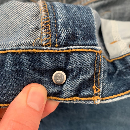 Levis 550 Vintage 90s Relaxed Fit Blue Denim Jeans Size 36X34 Act 33x32