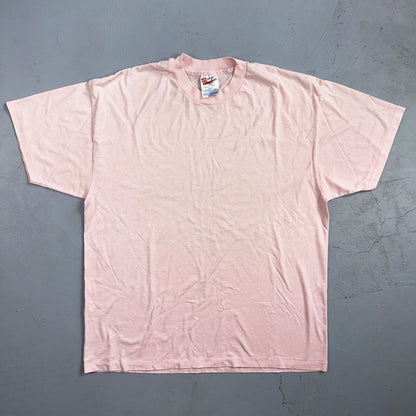 Hanes Blank 90s Pink VTG T Shirt Lot Single Stitch XL Basic Cool Rap Grunge