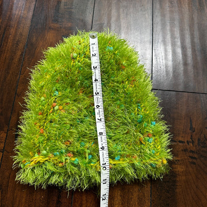 Vintage Beanie Winter Hat Knit 1970s Winter Christmas Grinch Soft Tree WILD