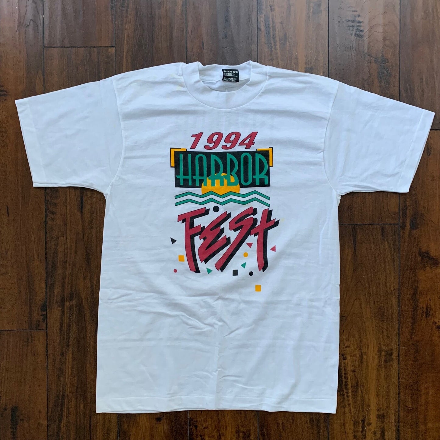 Harbor Fest Vintage T Shirt 1994 90s FOTL Blank Single Stitch Radio Sunset